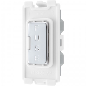 BG Electrical RPCFUSE Nexus Grid Polished Chrome 1 Module Fused Connection Gridswitch 13A