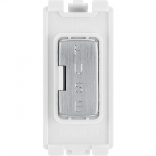 BG Electrical RBSFUSE Nexus Grid Brushed Steel 1 Module Fused Connection Gridswitch 13A