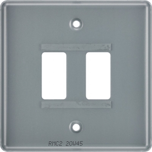 BG Electrical RMC2 Nexus Grid Metalclad 1 Gang 2 Module Grid Frontplate