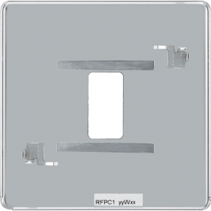 BG Electrical RFPC1 Nexus Grid Polished Chrome Flatplate 1 Gang 1 Module Screwless Grid Frontplate