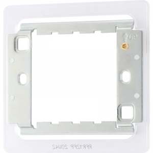 BG Electrical RFR12FP Nexus Grid 1 & 2 Gang Grid Frame For Screwless Flatplate Grid Frontplates