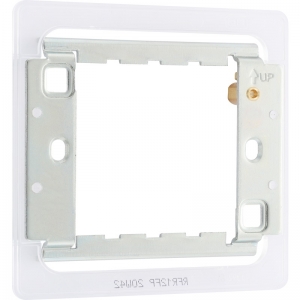 BG Electrical RFR12FP Nexus Grid 1 & 2 Gang Grid Frame For Screwless Flatplate Grid Frontplates