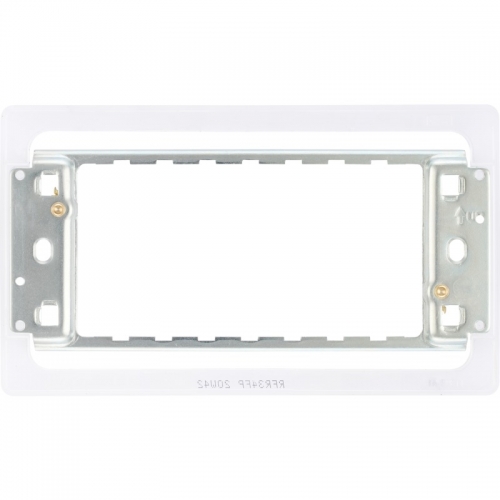 BG Electrical RFR34FP Nexus Grid 3 & 4 Gang Grid Frame For Screwless Flatplate Grid Frontplates