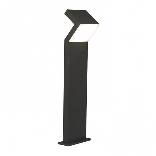Ansell Lighting ADULEDB/080 Duet Graphite Die Cast Aluminium Cool White LED IP65 Bollard c/w Integral Driver 17W 800mm