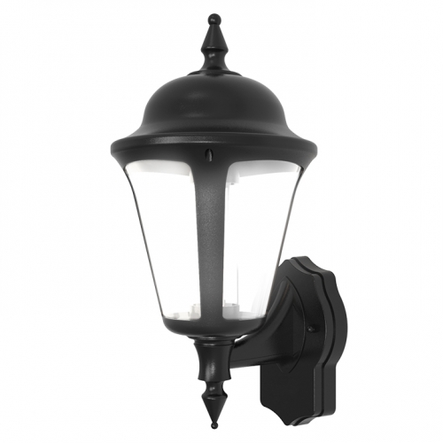 Ansell Lighting ALWLLED/BL Latina Black Wall LED 3000K IP65 Lantern c/w Integral Driver 8W 230V