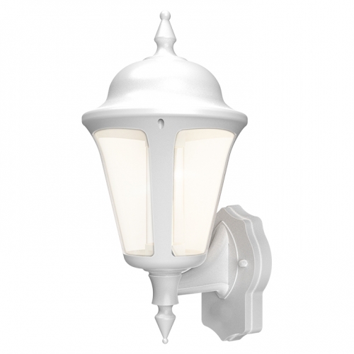 Ansell Lighting ALWLLED/WH Latina White Wall LED 3000K IP65 Lantern c/w Integral Driver 8W 230V