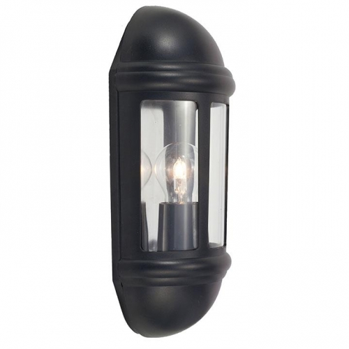 Ansell Lighting ALHL/BL Latina Black Latina Half E27 w/o Lamp IP65 Lantern  42W 344x95mm