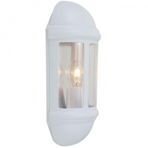 Ansell Lighting ALHL/WH Latina White Latina Half E27 w/o Lamp IP65 Lantern  42W 344x95mm
