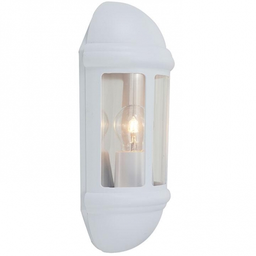 Ansell Lighting ALHL/WH Latina White Latina Half E27 w/o Lamp IP65 Lantern  42W 344x95mm