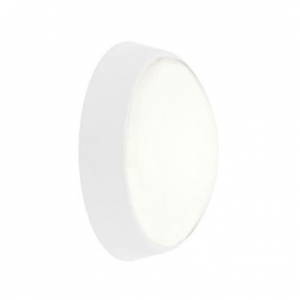 Ansell Lighting AHELED/CW Helder White All Polycarbonate Round LED Bulkhead With Opal Diffuser & Cool White LEDs IP54 14W 972Lm 240V
