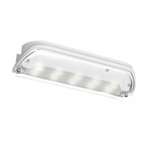 Ansell Lighting ASWTLED/3M Swift 6500K 3hrM/NM LED IP65 c/w Driver Bulkhead Self Adhesive Legend 3W 240V 210x100x40mm