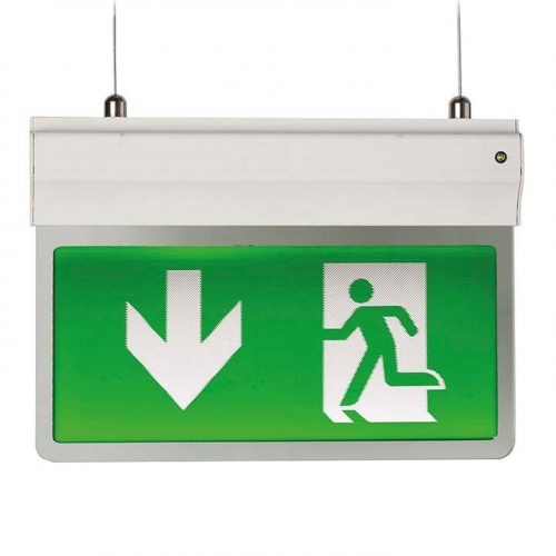 Ansell Lighting AE3LED/3M/W/ST Eagle White LED 3hrM/NM Self Test Exit Sign c/w Driver & Legend IP20 2.5W
