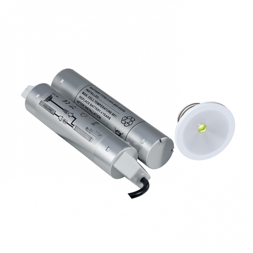 Ansell Lighting ASLED/3NM Signal White Powder Coated Cool White LED 3hrNM Downlight c/w Integral Driver & Battery Pack 1.5W