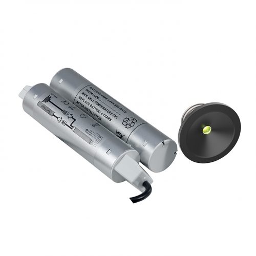 Ansell Lighting ASLED/3NM/B Signal Black LED 6500K Recessed 3hrNM IP20 Downlight c/w Remote Driver & Battery Pack 1.5W 230V