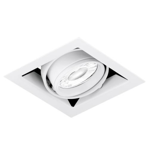 Aurora Lighting EN-MGU101MW Matt White Recessed Adjustable GU10 Spotlight Multiple 50W 240V