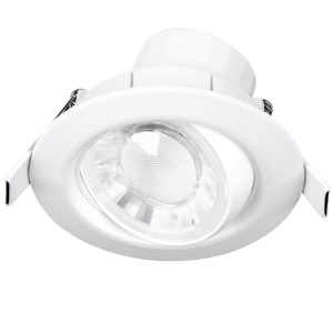 Aurora Lighting EN-DDL10260/30 White LED Adjustable Integrated Downlight Dimmable 3000K EnFiniti Lens 8W 240V