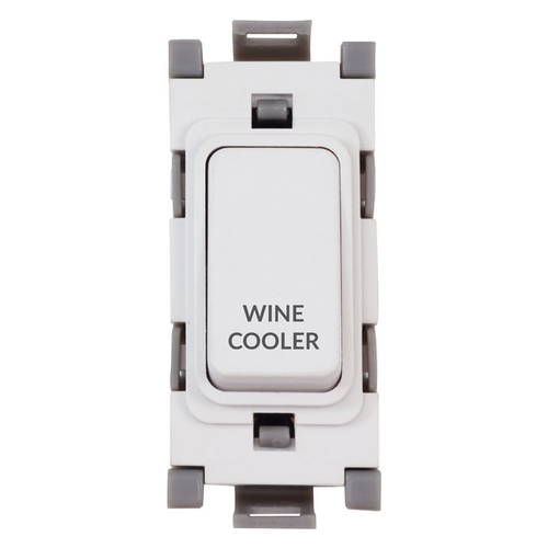 Deta G3567 Gridswitch White 1 Module Double Pole Grid Switch Marked WINE COOLER 20Ax
