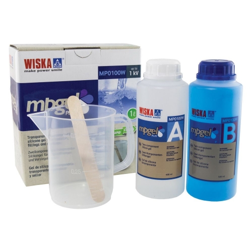 Wiska MP0100W MP-GEL100 Silicone Gel With 2 x 500ml Mix Bottles Size: 1 Litre