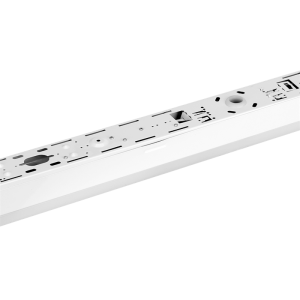 Aurora Lighting EN-BA1222/40 Steel LED High Output Single Batten Opal Polyc Diffuser IP20 IK08 4000K 22W 1200mm 2600lm