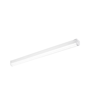 Aurora Lighting EN-BA1222/40 Steel LED High Output Single Batten Opal Polyc Diffuser IP20 IK08 4000K 22W 1200mm 2600lm
