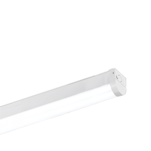 Aurora Lighting EN-BA1563/40 Steel LED High Output Twin Batten Opal Polyc Diffuser IP20 IK08 4000K 63W 1500mm 7500lm