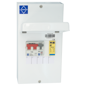 Lewden SRG1VCU-RM White Enclosed Surge Protection Device With 100A Isolator Switch, 40A MCB, SRGT2CU Type 2 TT/TN Surge Protection Device & Enclosure