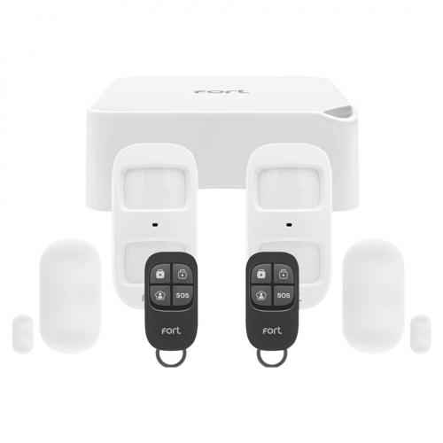 ESP ECSPK6 Fort Smart Security Alarm Kit 6 With Smart Hub, 2 x Pet Tolerant PIRs, 2 x Door/Window Contacts & 2 x Remote Keyfob