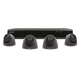 ESP REKIP4KD4G Rekor 4 Channel HD IP CCTV System With 4 x 2MP Grey Dome Cameras