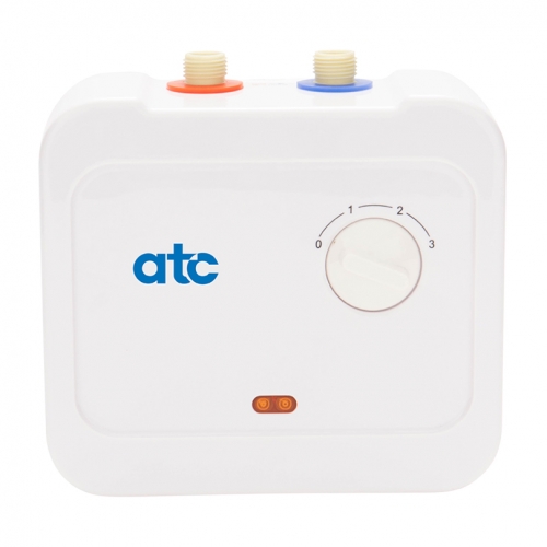 ATC INST5.7 White ABS Plastic Cased Compact Instantaneous Water Heater With 3 Heat Options IPX4 5.7kW Height: 197mm | Width: 210mm | Depth: 117mm