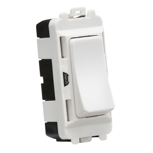 Knightsbridge GDM001U White 20Ax 2 Way SP Gridswitch Module
