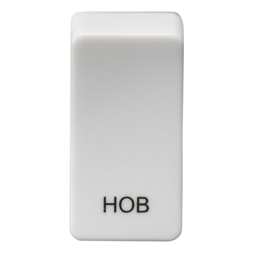 Knightsbridge GDHOBU White Grid Rocker Cover Engraved HOB