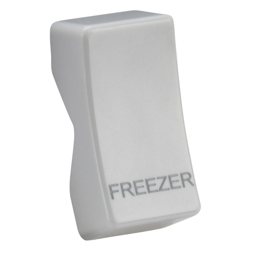 Knightsbridge CUFREEZER White Grid Rocker Cover Engraved FREEZER For Curved Edge Modules