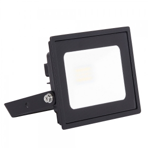 Ansell Lighting AEDELED10/CW Eden 10W 953Lm IP65 LED Floodlight With Cool White 4000K LEDs Black Aluminium