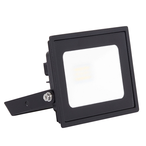 Ansell Lighting AEDELED10/WW Eden 10W 894Lm IP65 LED Floodlight With Warm White 3000K LEDs Black Aluminium