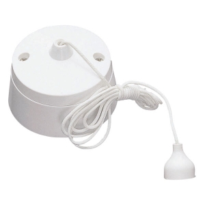 Click PRC009 Polar 10Ax 2 Way Pullcord Ceiling Switch White