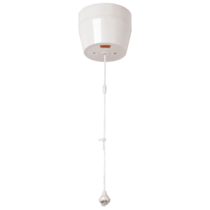 Click CMA213 Mode 50A DP  1 Way Isolating Round Pullcord Ceiling Switch With Neon & On/Off Indicator White