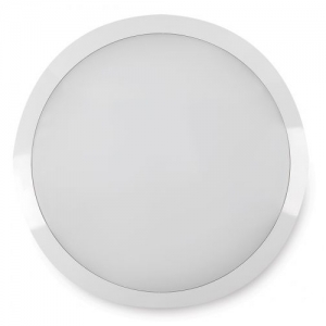 Collingwood Lighting WL9515SCS WL95 White ABS Round Wattage Selectable CCT LED Bulkhead With Opal Polycarbonate Diffuser & 3000K/4000K/6500K Selectable LEDs IP65 10-15W 1100-1800Lm 240V DiaØ: 300mm | Proj: 85mm