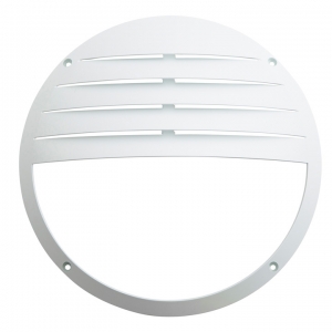 Ansell Lighting AVIMLED/W/LVD Vision Mini White Round Louvered Accessory for Vision Mini Bulkheads
