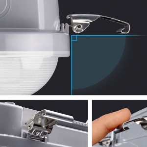 JCC Lighting JC180033 ToughLED Pro Grey All Polycarbonate 5ft Single Anti-Corrosive LED Batten With Frosted Diffuser & Cool White 4000K LEDs IP65 29W 4200Lm 240V Length: 1570mm | Width: 96mm | Proj: 81mm