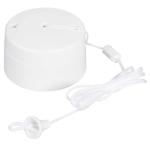 Schneider Electric GSWPULL62 White T2-Rated 2 Way Ceiling Switch With 1.5m Pullcord 6Ax
