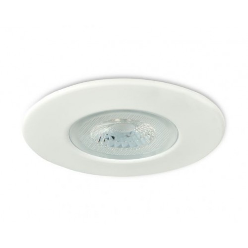 Collingwood Lighting DLT388MW5530-PACK (Pack of 5) H2 Lite Matt White Dimmable Round Fixed LED Fire-Rated Downlight With Warm White 3000K LEDs & Connector IP65 4.3W Collingwood Lighting DLT388MW5530-PACK (Pack of 5) H2 Lite Matt White Dimmable Round Fixed LED Fire-Rated Downlight With Warm White 3000K LEDs & Connector IP65 4.3W