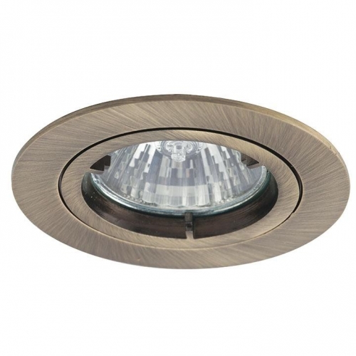Ansell Lighting ATLD/AB Twistlock Antique Brass Twistlock MR16 GU10 Lampholder Downlight  50W