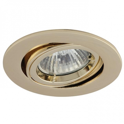 Ansell Lighting ATLG/BR Twistlock Brass Twistlock Gimbal MR16 GU10 Downlight Lampholder 50W
