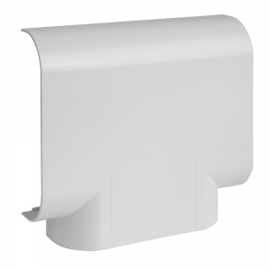 Marshall Tufflex CEFT1MWH Sterling Curve Profile 1 White Moulded Trunking Flat Tee Cover Height: 167m | Width: 50mm