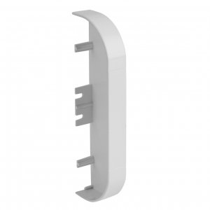 Marshall Tufflex CEECP1MWH Sterling Curve Profile 1 White Moulded Trunking End Cap Height: 167m | Width: 50mm