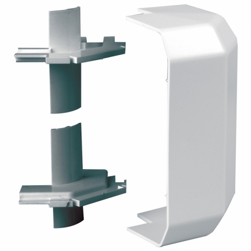 Marshall Tufflex EXB20WH Sterling Compact White Three Compartment Trunking External Bend Height: 140mm | Width: 50mm
