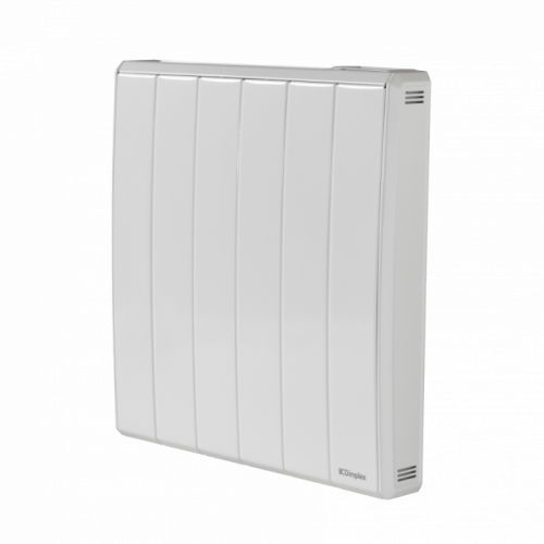 Dimplex QRAD075RF Q-Rad White Wireless App Controllable 750W Intelligent Electric Panel Heater  - Requires DIMPLEXHUB For App Control IP24 240V Width: 513mm | Height: 546mm | Depth: 105mm