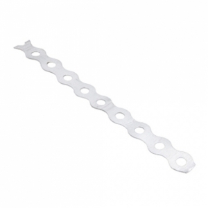 BANDG Galvanised Steel All Round Fixing Band With Pre-Drilled Holes Width: 12mm | Length: 10m