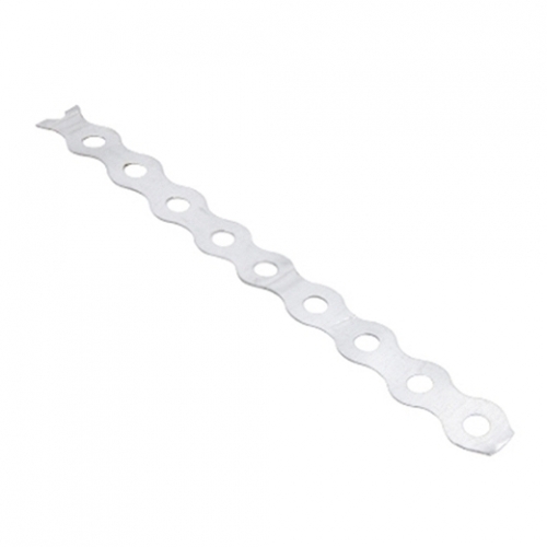 BANDG Galvanised Steel All Round Fixing Band With Pre-Drilled Holes Width: 12mm | Length: 10m