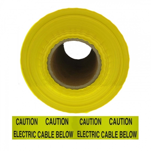 WT Yellow/Black Underground Warning Tape Marked CAUTION ELECTRIC CABLE